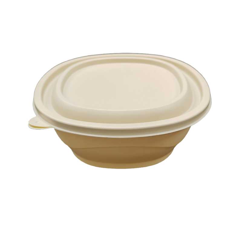 Bol à soupe avec couvercle en poudre de bambou+ polypropylène – Image 3